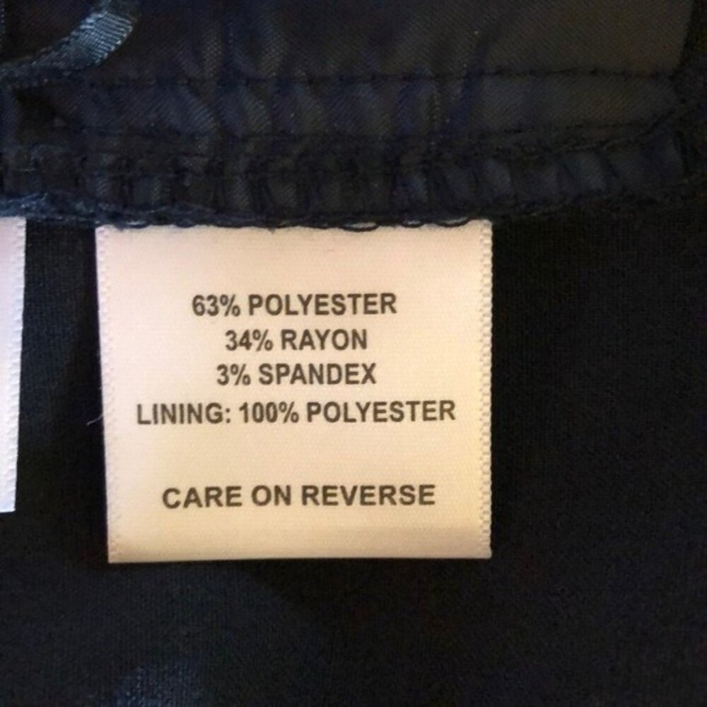 Calvin Klein Womens Black Tailored Dress Pants Size 4 - Picture 4 of 5